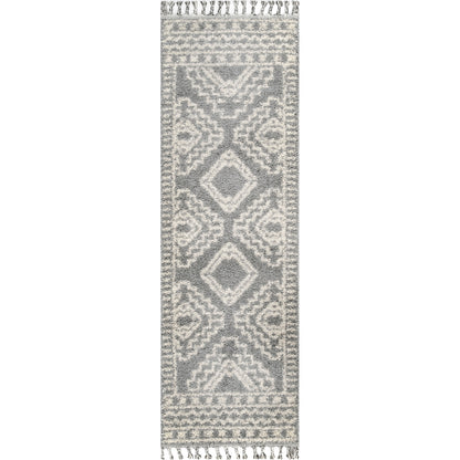 Nuloom Vasiliki Moroccan Nva1836E Silver Area Rug