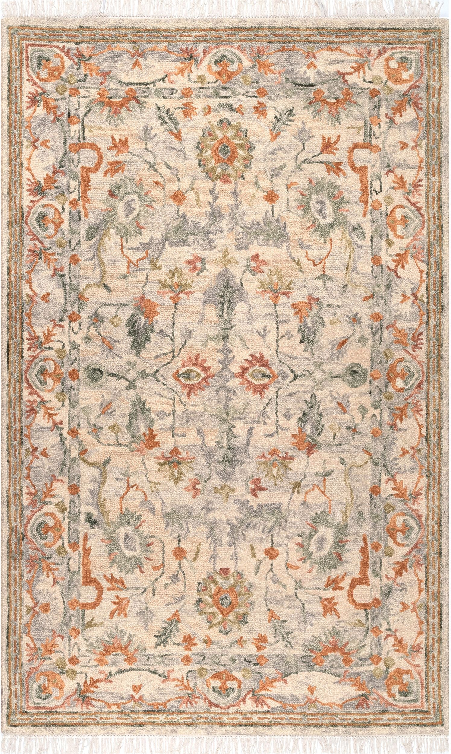 Nuloom Floral Mooney Nfl2578A Beige Area Rug