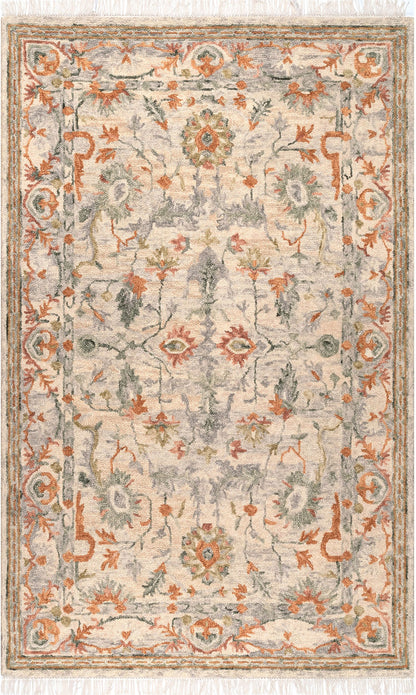 Nuloom Floral Mooney Nfl2578A Beige Area Rug