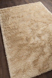 Chandra Vani van13600 White Shag Area Rug