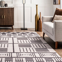 AreaRugs.com Wavaj Nwa1111A Charcoal Area Rug