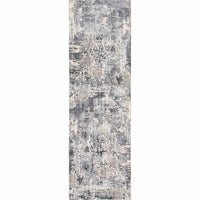 Nuloom Abstract Levitan Nab2550A Silver Area Rug