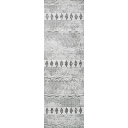 Nuloom Harper Faded Tribal Nha1708B Gray Area Rug