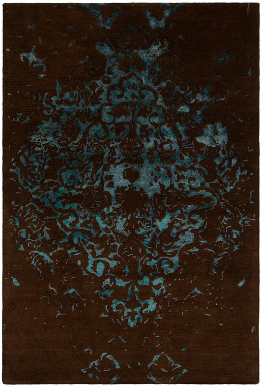 Chandra Veleno Vel-29301 Black Vintage / Distressed Area Rug