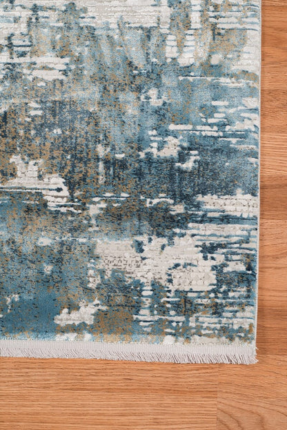 Amer Venice Ven-3 Ivory Blue Organic / Abstract Area Rug