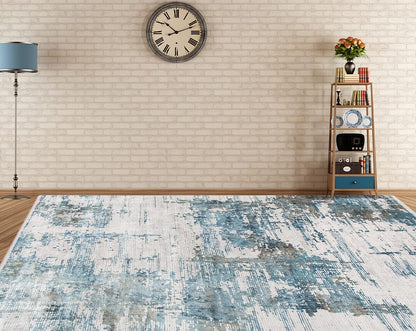 Amer Venice Ven-3 Ivory Blue Organic / Abstract Area Rug