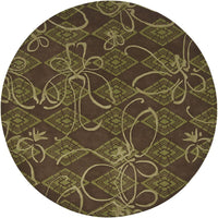 Chandra Venetian Ven6005 Brown / Green Area Rug