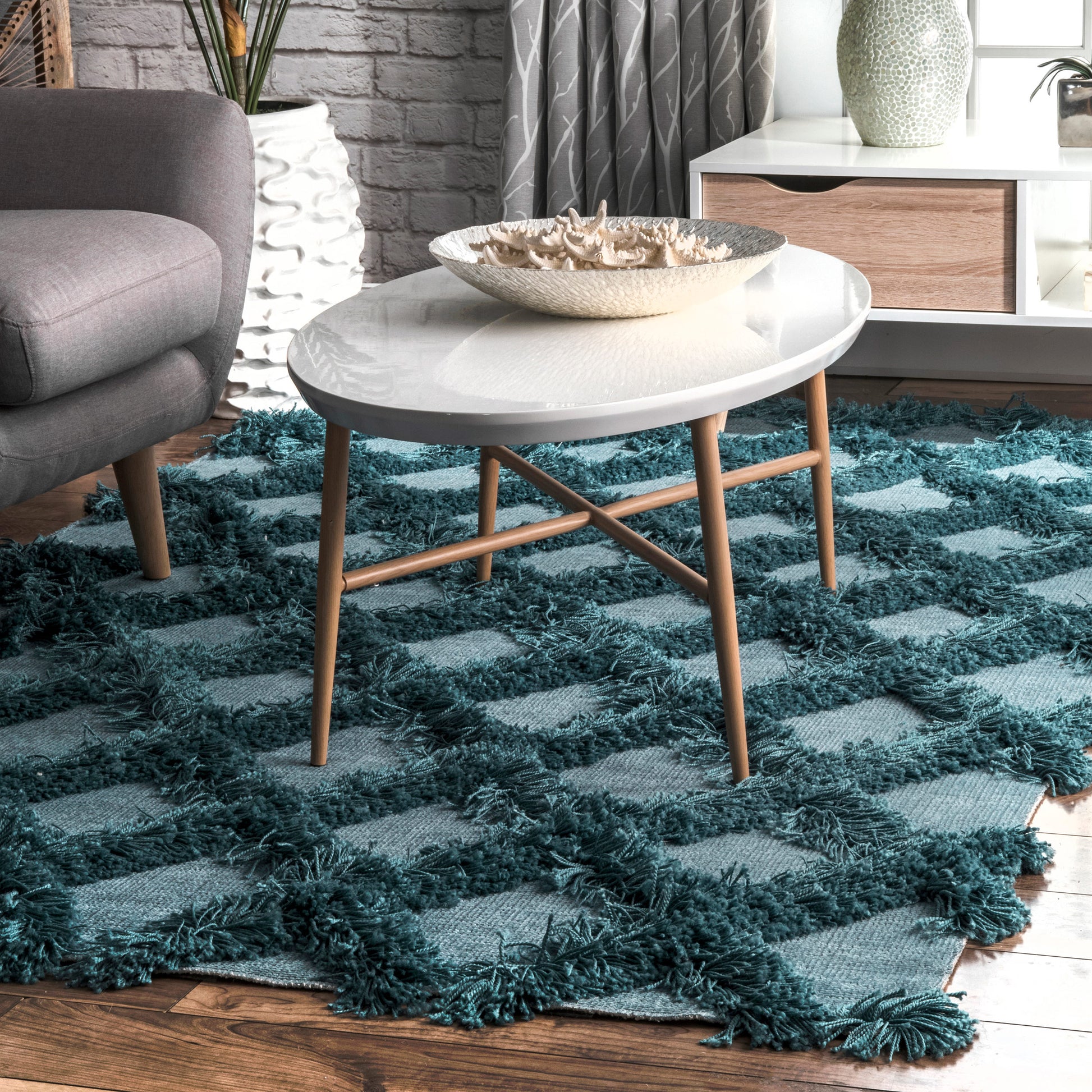 Nuloom Francene Trellis Nfr1462B Green Area Rug