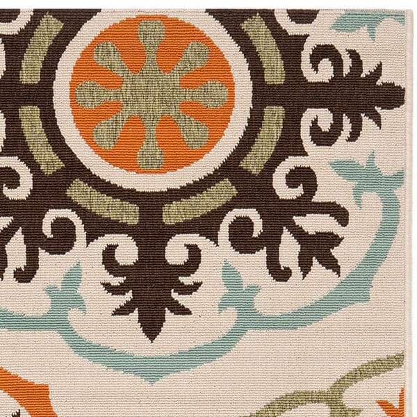 Safavieh Veranda Ver002-0715 Cream / Terracotta Geometric Area Rug