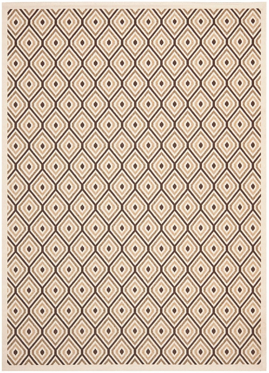 Safavieh Veranda Ver003-0212 Cream / Chocolate Rugs.