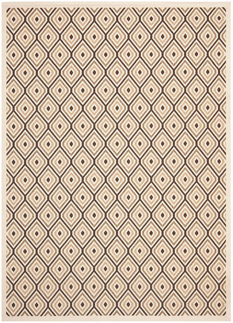 Safavieh Veranda Ver003-0212 Cream / Chocolate Rugs.