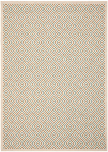 Safavieh Veranda Ver003-0213 Cream / Aqua Rugs.