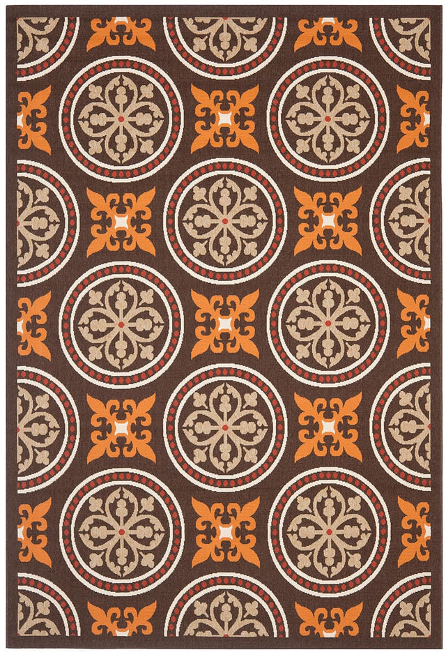 Safavieh Veranda Ver030-0325 Chocolate / Terracotta Rugs.