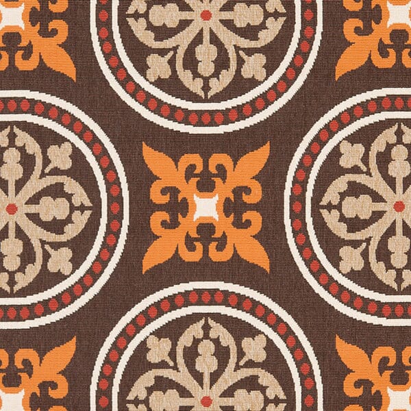 Safavieh Veranda Ver030-0325 Chocolate / Terracotta Damask Area Rug