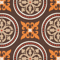 Safavieh Veranda Ver030-0325 Chocolate / Terracotta Damask Area Rug