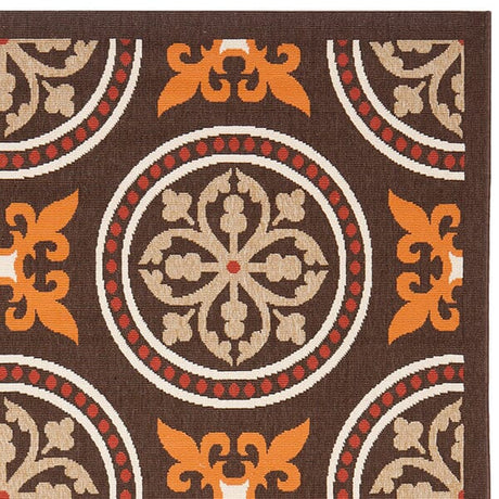 Safavieh Veranda Ver030-0325 Chocolate / Terracotta Rugs.