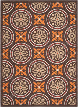 Safavieh Veranda Ver030-0325 Chocolate / Terracotta Rugs.