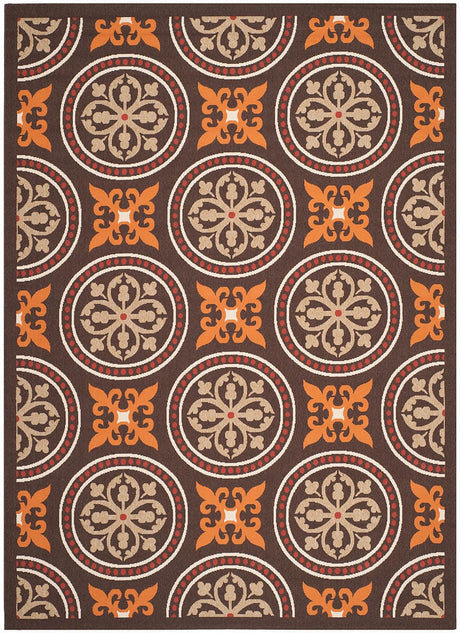 Safavieh Veranda Ver030-0325 Chocolate / Terracotta Rugs.