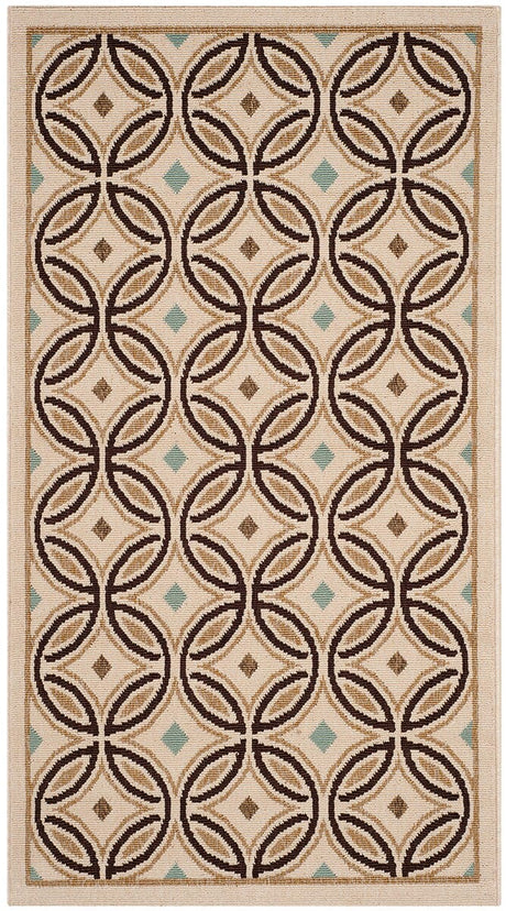 Safavieh Veranda Ver047-0212 Cream / Chocolate Rugs.