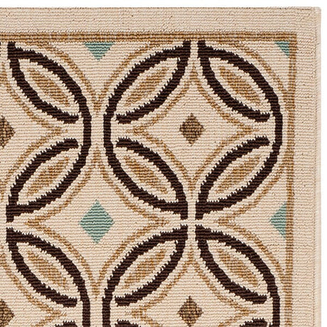 Safavieh Veranda Ver047-0212 Cream / Chocolate Rugs.