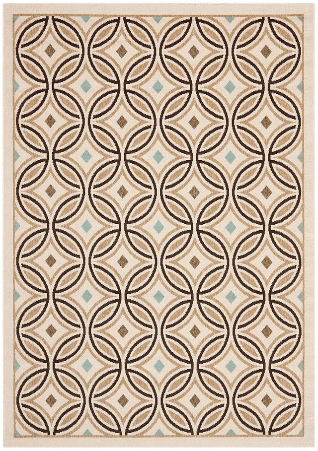 Safavieh Veranda Ver047-0212 Cream / Chocolate Rugs.