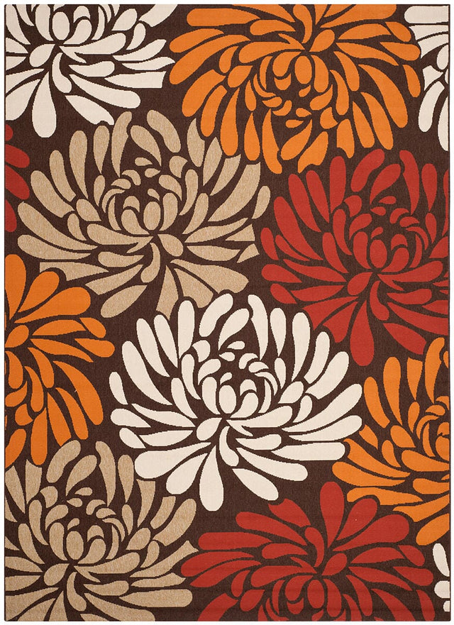Safavieh Veranda Ver049-0325 Chocolate / Terracotta Rugs.
