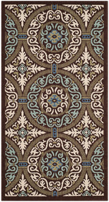 Safavieh Veranda Ver055-0621 Chocolate / Cream Rugs.