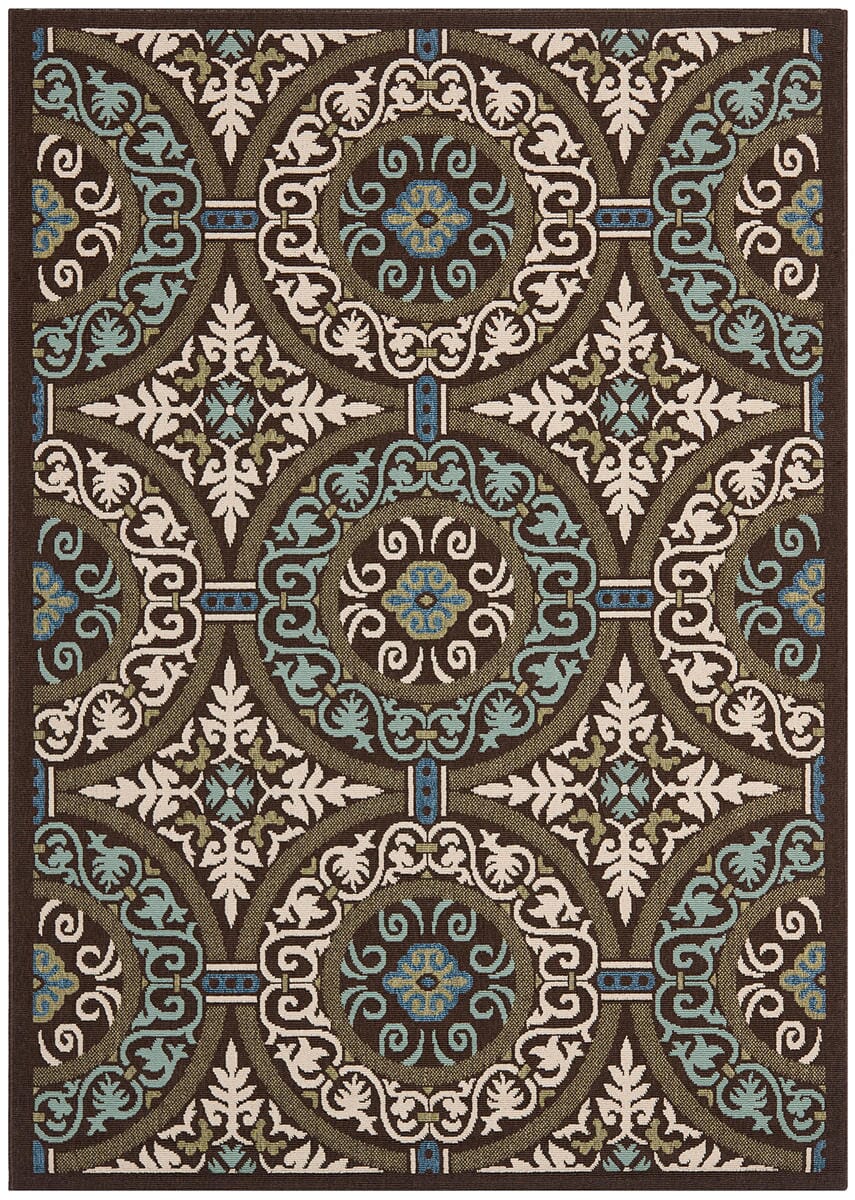 Safavieh Veranda Ver055-0621 Chocolate / Cream Rugs.