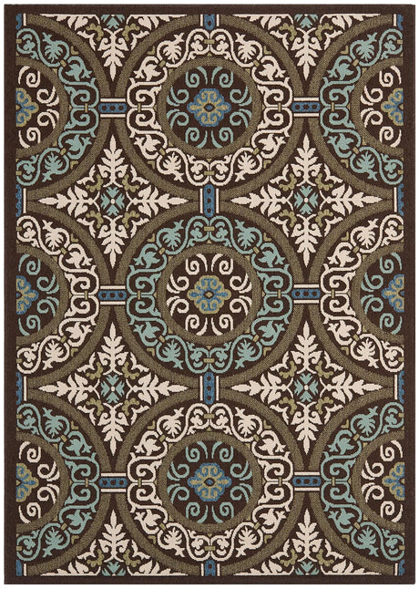 Safavieh Veranda Ver055-0621 Chocolate / Cream Rugs.