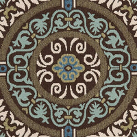 Safavieh Veranda Ver055-0621 Chocolate / Cream Geometric Area Rug