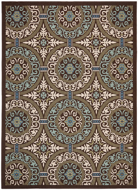 Safavieh Veranda Ver055-0621 Chocolate / Cream Rugs.
