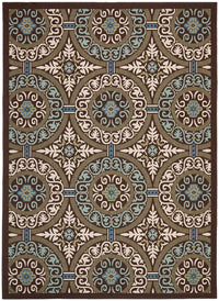 Safavieh Veranda Ver055-0621 Chocolate / Cream Geometric Area Rug