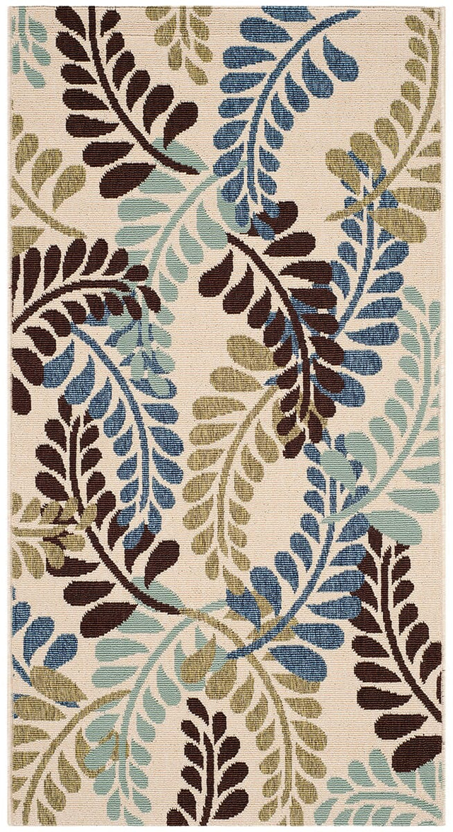 Safavieh Veranda Ver056-0613 Cream / Aqua Rugs.