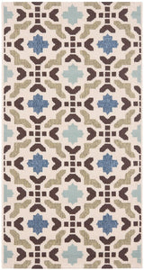 Safavieh Veranda Ver080-0612 Cream / Aqua Rugs.
