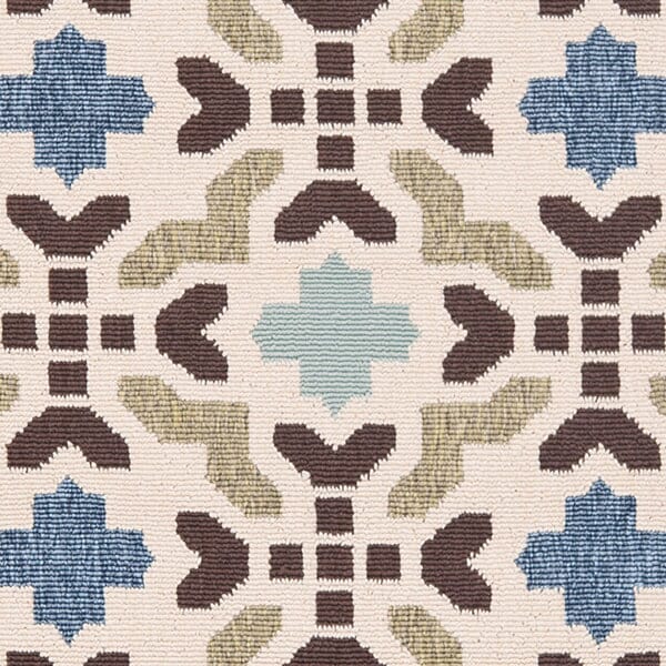 Safavieh Veranda Ver080-0612 Cream / Aqua Rugs.