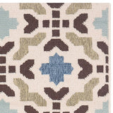 Safavieh Veranda Ver080-0612 Cream / Aqua Rugs.