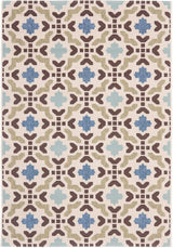Safavieh Veranda Ver080-0612 Cream / Aqua Rugs.