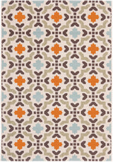 Safavieh Veranda Ver080-0712 Cream / Terracotta Rugs.