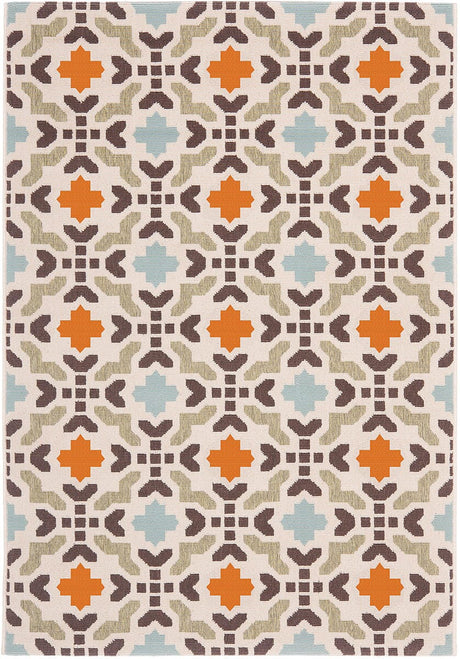 Safavieh Veranda Ver080-0712 Cream / Terracotta Rugs.