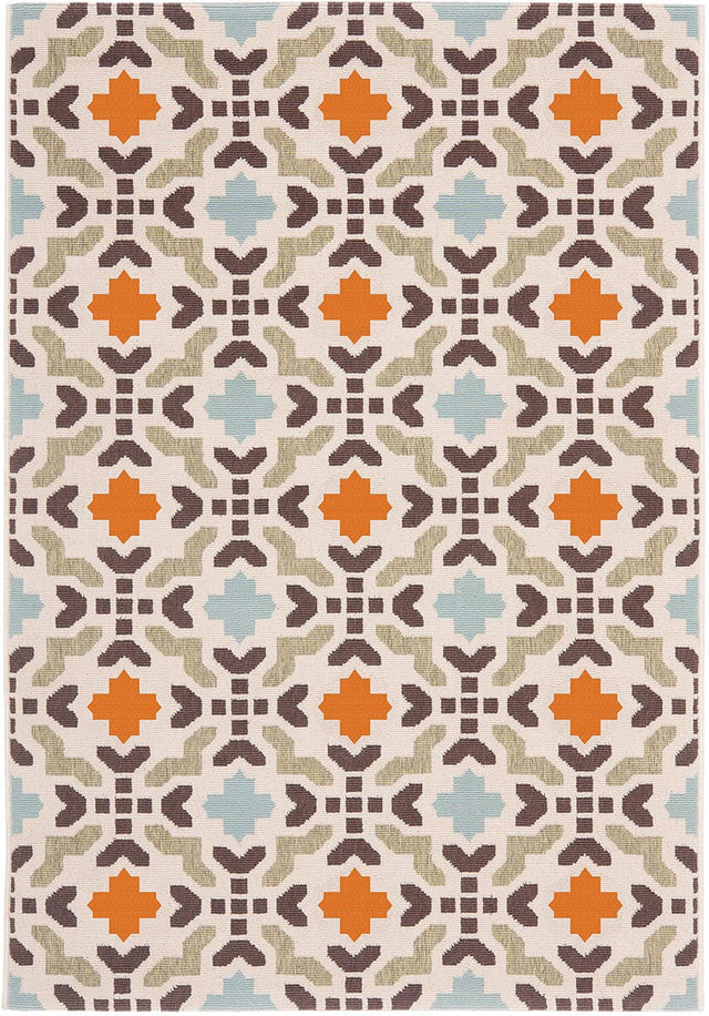 Safavieh Veranda Ver080-0712 Cream / Terracotta Rugs.