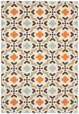 Safavieh Veranda Ver080-0712 Cream / Terracotta Rugs.