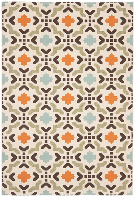 Safavieh Veranda Ver080-0712 Cream / Terracotta Rugs.