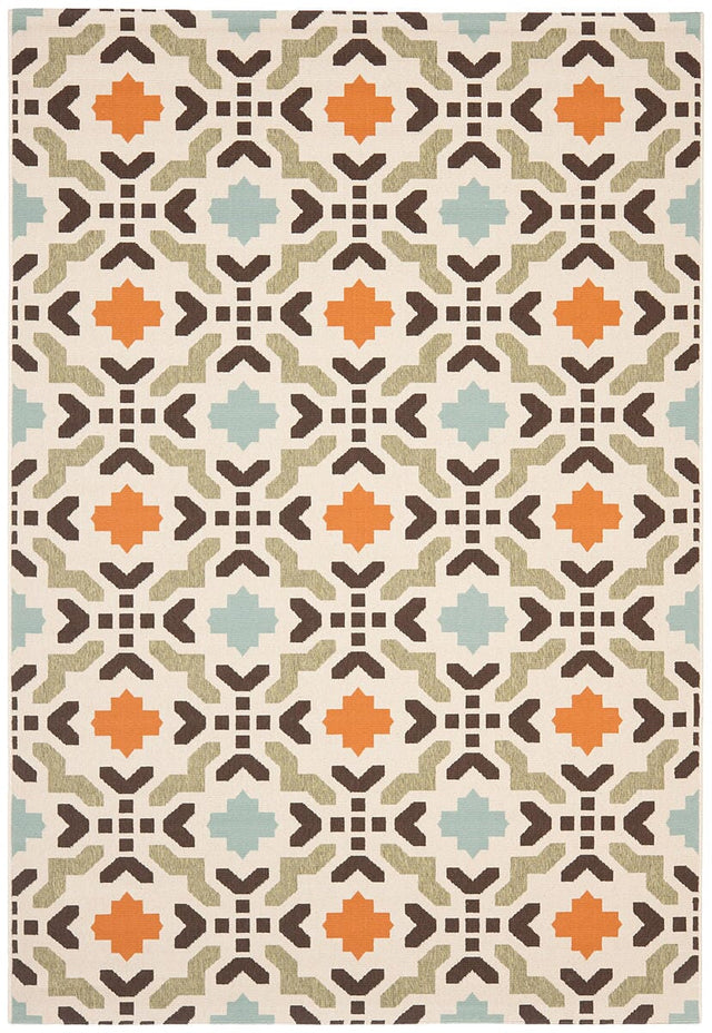 Safavieh Veranda Ver080-0712 Cream / Terracotta Rugs.