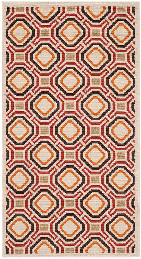 Safavieh Veranda Ver089-0313 Creme / Red Rugs.
