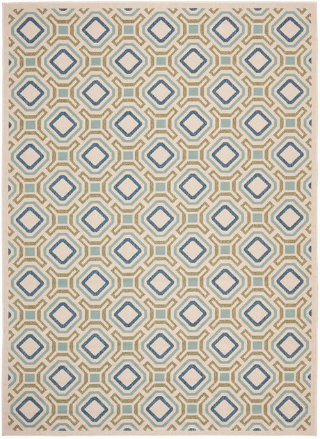 Safavieh Veranda Ver089-0614 Cream / Green Rugs.