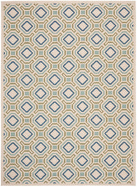 Safavieh Veranda Ver089-0614 Cream / Green Damask Area Rug