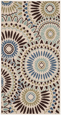 Safavieh Veranda Ver091-0612 Cream / Blue Geometric Area Rug