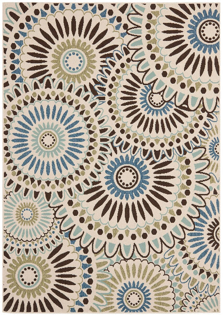 Safavieh Veranda Ver091-0612 Cream / Blue Rugs.