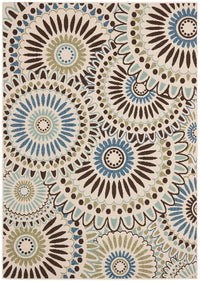 Safavieh Veranda Ver091-0612 Cream / Blue Geometric Area Rug