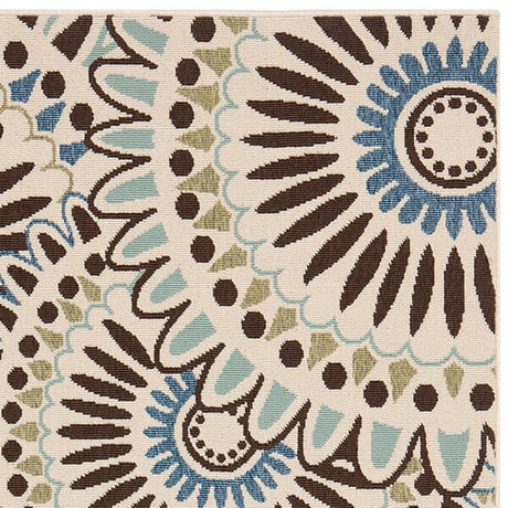 Safavieh Veranda Ver091-0612 Cream / Blue Rugs.